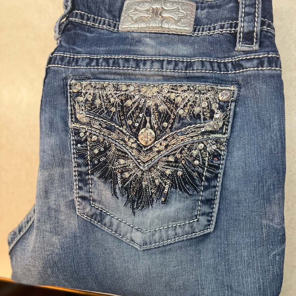 Embellished Blue Jeans